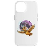 Flying Duck Moon Night Bird Cute Duck Graphics Coque pour iPhone 14