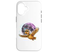 Flying Duck Moon Night Bird Cute Duck Graphics Coque pour iPhone 16