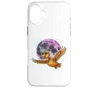 Flying Duck Moon Night Bird Cute Duck Graphics Coque pour iPhone 16 Plus