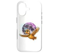 Flying Duck Moon Night Bird Cute Duck Graphics Coque pour iPhone 17
