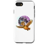 Flying Duck Moon Night Bird Cute Duck Graphics Coque pour iPhone SE (2020) / 7/8