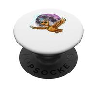 Flying Duck Moon Night Bird Cute Duck Graphics PopSockets PopGrip Adhésif