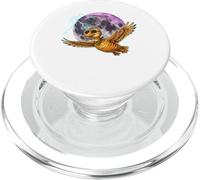 Flying Duck Moon Night Bird Cute Duck Graphics PopSockets PopGrip pour MagSafe