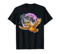 Flying Duck Moon Night Bird Cute Duck Graphics T-Shirt