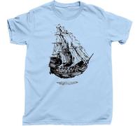Flying Dutchman T Shirt Davy Jones Locker Shipwreck Sailors Sail Oceans Seas Tee Manches Courtes(Medium)