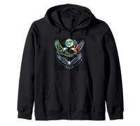 Flying Eagles sous la Lune terrestre Funny Meme Sweat à Capuche