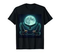 Flying Eagles sous la Lune terrestre Funny Meme T-Shirt