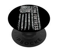 Flying Fortress Drapeau américain WW2 Camo B17 PopSockets PopGrip Adhésif