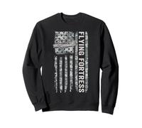 Flying Fortress Drapeau américain WW2 Camo B17 Sweatshirt
