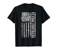 Flying Fortress Drapeau américain WW2 Camo B17 T-Shirt