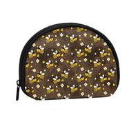 Flying Furry Honey Bees Petit porte-monnaie pour femme