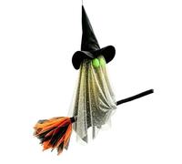Flying Ghost | LED Flying Decoration on Broom Spooky Outdoors