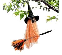 Flying Ghost | LED Flying Decoration on Broom Spooky Outdoors