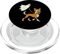 Flying Ghost Walking Chinese Crested - Chien Maman Papa Pet PopSockets PopGrip pour MagSafe