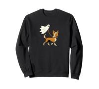Flying Ghost Walking Chinese Crested - Chien Maman Papa Pet Sweatshirt