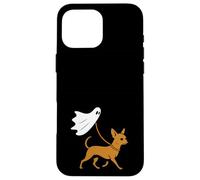 Flying Ghost Walking Teckel Doxie Weiner Chien Maman Papa Pet Coque pour iPhone 16 Pro Max