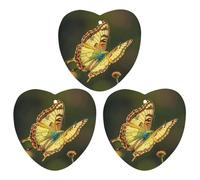 Flying Golden Butterfly Lot de 3 désodorisants à suspendre pour voiture, maison, bureau, style blanc