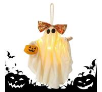 Flying Halloween Ghosts with LED Lights - Spooky Light Up Lawn Decorations
