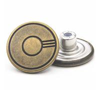 Flying Horse66 Kit de boutons de rechange en laiton pour jeans 20 mm