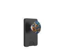 Flying Immigrant Mallard Duck in The Starry Night Painting PopSockets PopWallet pour MagSafe