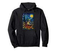 Flying Immigrant Mallard Duck in The Starry Night Painting Sweat à Capuche