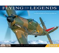 Flying Legends 2026: 16-Month Calendar--September 2025 through December 2026