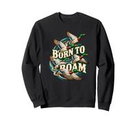 Flying Mallard Duck Flock Waterfowl Migration Wildlife Art Sweatshirt