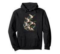 Flying Mallard Ducks Waterfowl Migration Wildlife Bird Art Sweat à Capuche