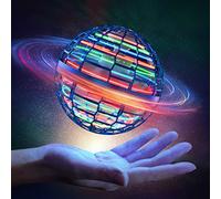 Flying Orb Hover Ball Jouets, Nebula Magique Rechargeable LED Boomerang Boule Tampon à Boule de Boomerang à 360 ° Spinner de Mouche en Rotation UFO Mini Drone Infini pour Enfants Adulte (Bleu)