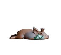 Flying Pig Tea Pet, figurine en céramique peinte à la main for décor de thé