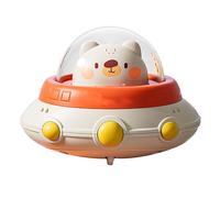 Flying Saucer Toy Spacecraft Design Push and Run Wind Up Car Toys for Kids Preschool Children Home School Play Matière Plastique Durable