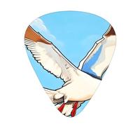 Flying Seagulls Lot de 12 médiators imprimés en 3 épaisseurs différentes pour guitare acoustique, guitare électrique et musiciens de groupe