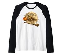 Flying Spaghetti Monster FSM Jack O Lantern Moon Balai Manche Raglan