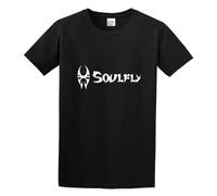 Flying Spirit Band Soulfly Torrent Metal Heavy Metal Rock Unisex 100% Cotton Short-Sleeve T-Shirts Black XXXL