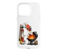 Flying Steak Dive BBQ - Barbecue drôle de grillades Coque pour iPhone 15 Pro Max