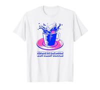 Flying to The Moon But First Coffee (Astronaute Graphic) T-Shirt