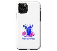 Flying to The Moon But First Coffee (déclaration Amusante) Coque pour iPhone 11 Pro