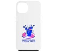 Flying to The Moon But First Coffee (déclaration Amusante) Coque pour iPhone 13