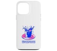 Flying to The Moon But First Coffee (déclaration Amusante) Coque pour iPhone 13 Pro Max