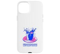 Flying to The Moon But First Coffee (déclaration Amusante) Coque pour iPhone 15 Plus
