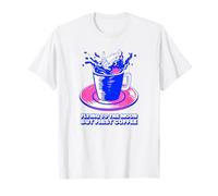 Flying to The Moon But First Coffee (déclaration Amusante) T-Shirt