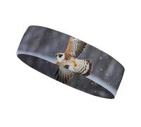 Flying White Eagle Bandeau de sport pour homme et femme - S'adapte à toutes les tailles de tête - Ultra absorbant et antidérapant - Pour la course à pied, le yoga, la gym