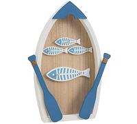 FLYIODFCXV Armoire à clés, Porte-clés de décoration Style Minimaliste Nordique, Gestion des clés Murale en Bois for l'entrée, Cadeau d'anniversaire(Blue A)