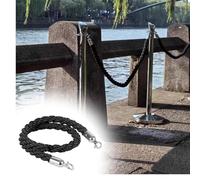 FLYIODFCXV Barrières de sécurité en Corde Noire(1 Pcs,5.5ft/167.6cm)