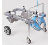 FLYIODFCXV Fauteuil Roulant pour Chiens Fauteuil Roulant réglable for Chien, équipement de rééducation à 4 Roues for Animaux Compagnie, Dispositif Marche assistée for Chiens handicapés(M)