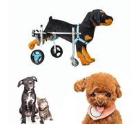 FLYIODFCXV Fauteuil Roulant pour Chiens Poussette légère for Les Pattes arrières, 2 Roues for Chien et Chat, en Alliage d'aluminium(M)