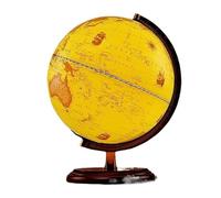 FLYIODFCXV Globe, Globe Lumineux avec Base en Bois, 12.5 Pouces, Table rétro rotative, géographique de la Terre for Enfants, marquage Texte Clair