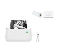 FLYIODFCXV Imprimante Thermique de Tickets, Imprimante Photo Portable sans Fil Bluetooth(A9s Max 203DPI)