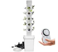 FLYIODFCXV Jardin en Tour hydroponique, Système de Culture hydroponique 24 Capsules Tour Verticale Jardinière Intelligente Kit Germination aéroponique(24hole)