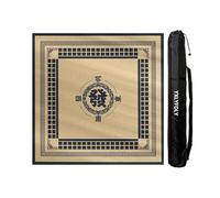 FLYIODFCXV Tapis de Table de mah-Jong, Doux épaissi et antidérapant avec Sac de Transport, Tapis Jeu à Domicile for Mahjong, Poker, Jeux Cartes, tuiles